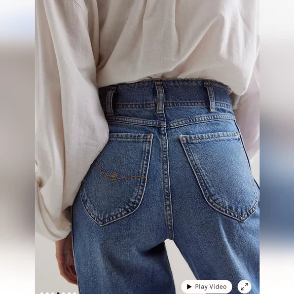 NWT Free People We the Free Aster Straight leg jeans - Picture 4 of 13